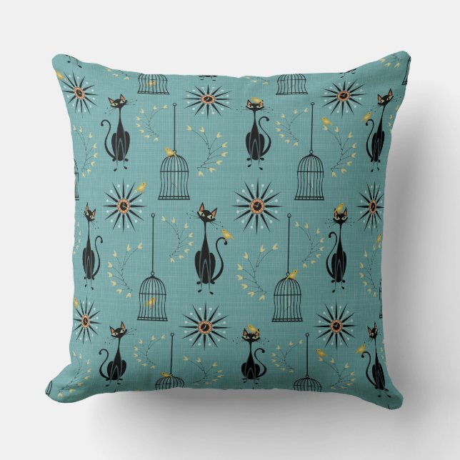 Coussin La nuit où l'oiseau s'est évadé (Recto)