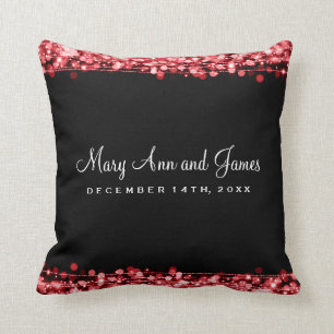 Coussin La partie élégante de faveur de mariage miroite