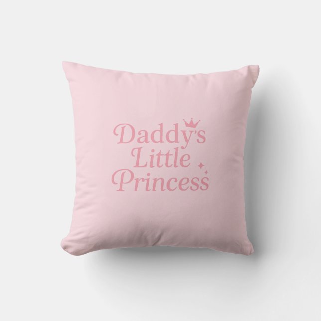 Coussin La petite princesse de papa (Recto)
