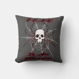 Coussin La peur est une illusion - Araignée crânienne Dépl