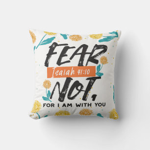 Coussin La Peur Pas Isaïe Bible Verse Conception Inspirant