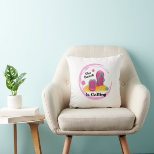 Coussin la plage appelle