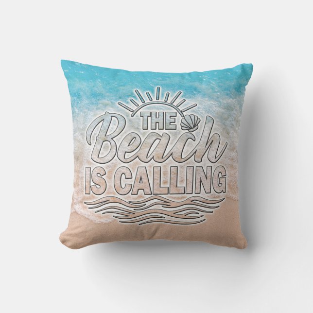 Coussin La Plage Appelle (Recto)