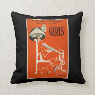 Coussin La plus grande comédie de Clyde Fitch, théâtre 