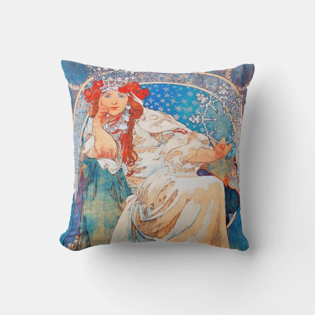 Coussin La Princesse Hyacinthe, Mucha (Recto)