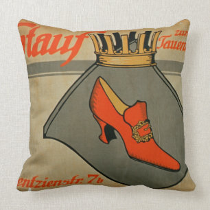 Coussin La publicité pour "Stauf chausse" (le litho de