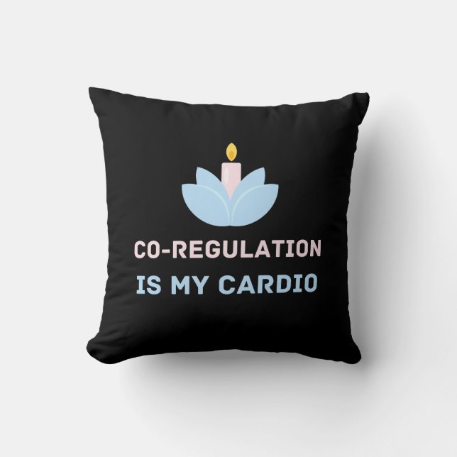 Coussin La Réglementation Candle Fleur Co Est Mon Cardio,  (Recto)