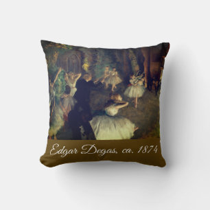 Coussin La répétition du ballet sur scène, par Degas :