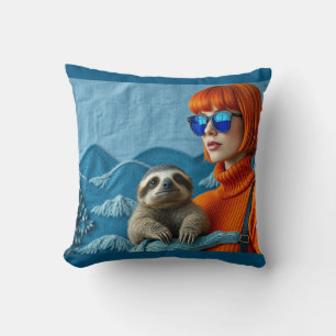 Coussin La Rousse et le paresseux