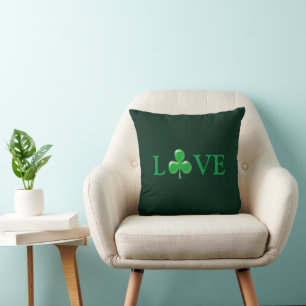 Coussin La Saint-Patrick Amour Vert Trèfle Trèfle