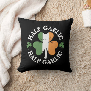 Coussin La Saint-Patrick mi-gaélique mi-ail