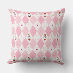Coussin La Saint-Valentin de Dr. Seuss   Chat Chapeauté à 