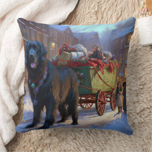 Coussin La saison des fêtes de Noël de Terre-Neuve