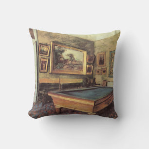 Coussin La salle de billard chez Menil Hubert par Edgar De
