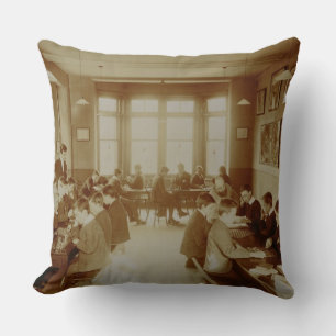 Coussin La salle de détente du garçon chez l'Institu sou