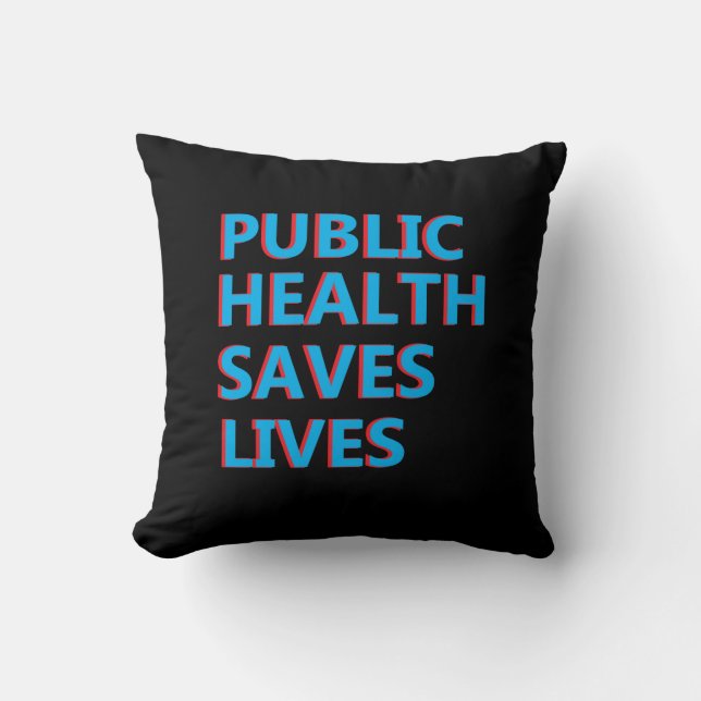 Coussin la santé publique sauve des vies (Recto)