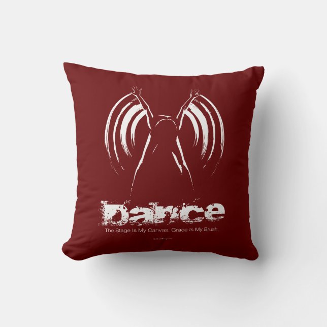 Coussin La scène est ma toile (Danse) (Recto)