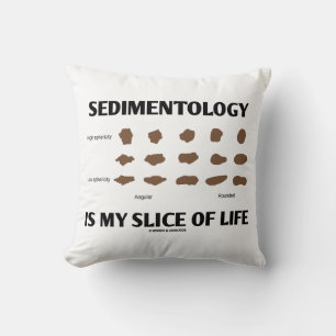 Coussin La sédimentologie est ma tranche de vie Rocks Geek
