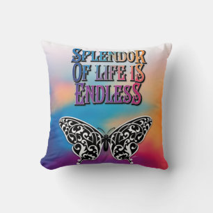 Coussin La sensation de vie des papillons est un design sa