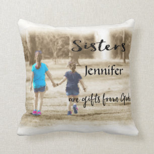 Coussin La soeur sont des cadeaux de Dieu