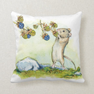 Coussin La souris par l'art des Brambles par Alissa Hansen