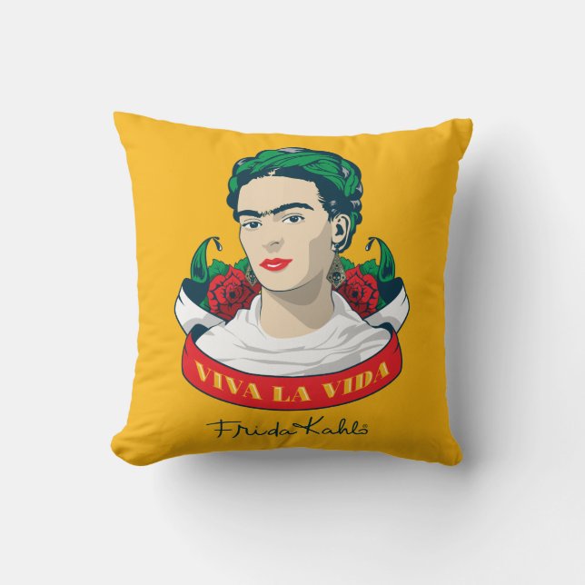 Coussin La Vida de vivats de Frida Kahlo | (Recto)