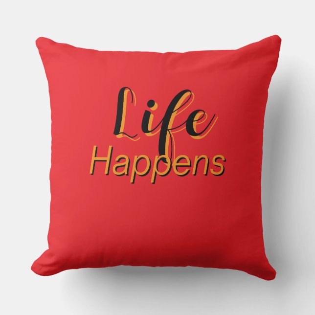 Coussin La vie arrive (Recto)