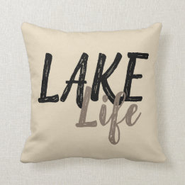 Coussin LA VIE DU LAC nautique |