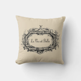 Coussin La vie est belle ferme française Jeu d'oreiller