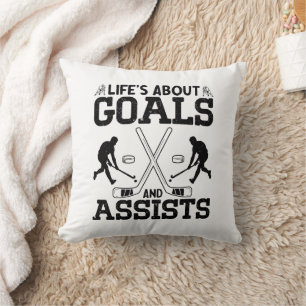 Coussin La vie est faite de buts et de passes amoureux de