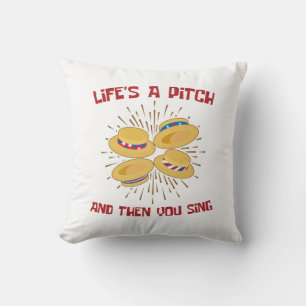 Coussin La vie est un Pitch Funny Barbershop Quartet chant