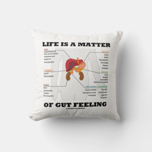 Coussin La Vie Est Une Question De Sentiment D'Humour Anat