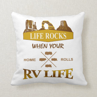 Coussin La Vie Rôde quand votre maison roule à l'oreiller