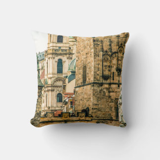 Coussin La vieille ville de Pragueantique, architecture, b
