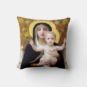 Coussin La Vierge au lys, Bouguereau