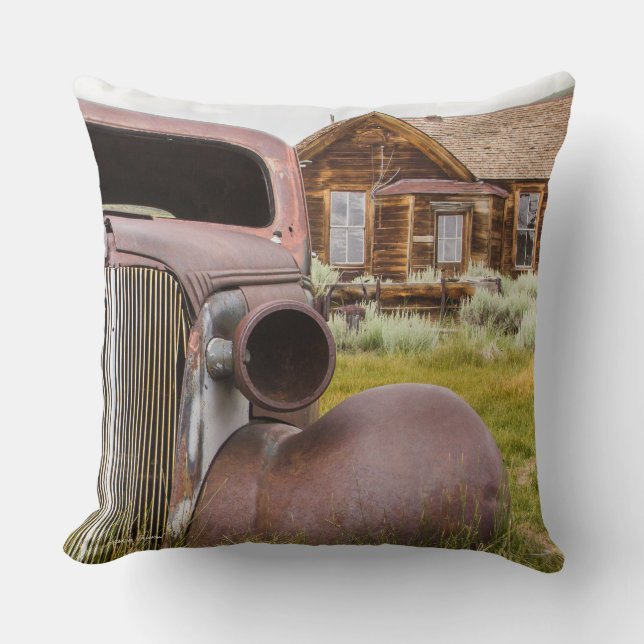 Coussin La ville fantôme de Bodie abandonnée s'est (Recto)