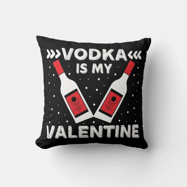 Coussin La Vodka est ma Saint Valentin (Recto)