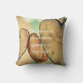 Coussin La Voix De Votre Coeur Citation
