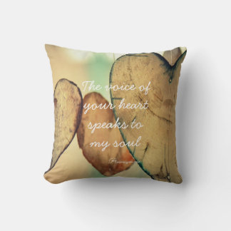 Coussin La Voix De Votre Cœur Citation