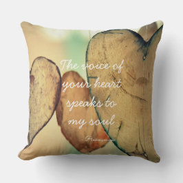 Coussin La Voix De Votre Coeur Citation