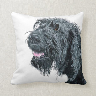 Coussin Labradoodle de sourire