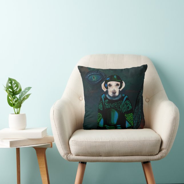 Coussin Labrador Retriever blanc   (Chaise)