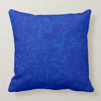 Coussin L'abrégé sur tonal bleu royal a tourbillonné