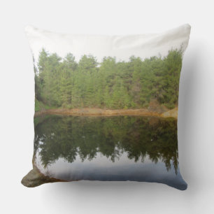 Coussin Lac de réflexion des pins