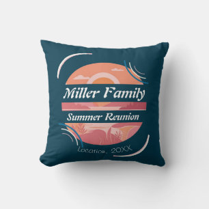 Coussin Lac de réunion de famille personnalisé