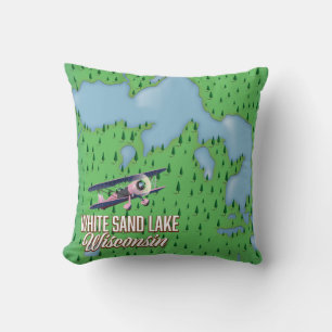 Coussin Lac de sable blanc Wisconsin