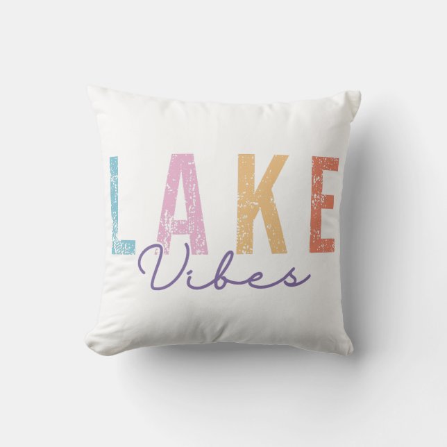 Coussin Lac Vibes (Recto)