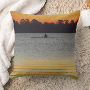 Coussin Lac Wendouree Calme Avant la Tombée de la Nuit