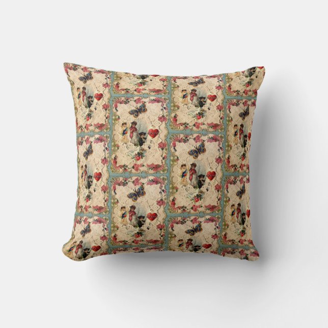 COUSSIN LACE ANTIQUE VALENTINE, CUPIDE, AMOUREUX ET BOUTTE (Recto)
