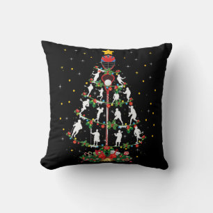 Coussin Lacrosse Sports Amoureux Xmas Santa Hat Lacrosse C
